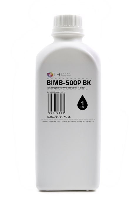Butelka Black Brother 1L Tusz Pigmentowy (Pigment) INK-MATE BIMB500P THI Butelka Black Brother 1L Tusz Pigmentowy (Pigment) INK-MATE BIMB500P THI