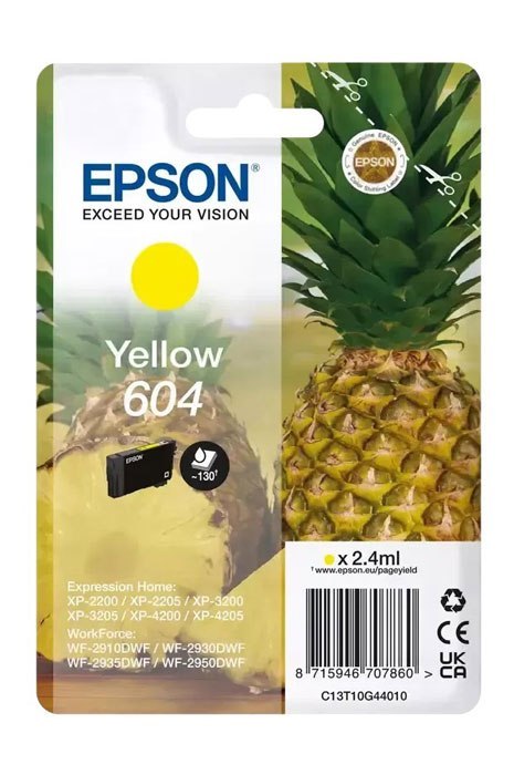 Oryginalny Tusz Yellow Epson 604 (T10G4, C13T10G44010) Oryginalny Tusz Yellow Epson 604 (T10G4, C13T10G44010)