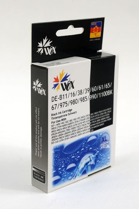 Tusz Wox Black BROTHER LC980BK/LC985BK/LC1100BK zamiennik LC-980BK / LC-985BK / LC-1100BK Wox Tusz Wox Black BROTHER LC980BK/LC985BK/LC1100BK zamiennik LC-980BK / LC-985BK / LC-1100BK Wox