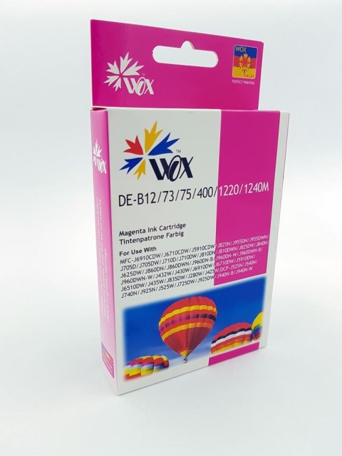 Tusz Wox Magenta BROTHER LC1240 zamiennik LC 1240M Wox Tusz Wox Magenta BROTHER LC1240 zamiennik LC 1240M Wox
