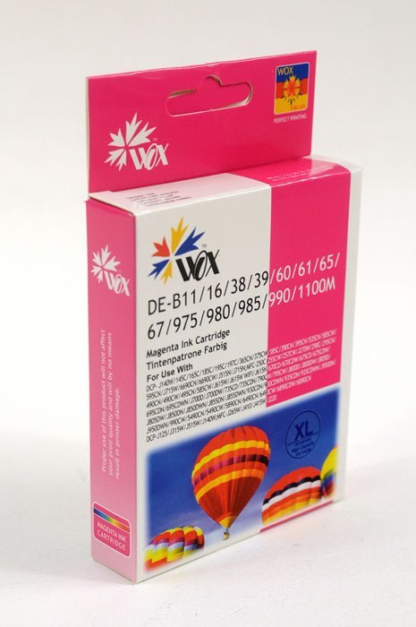 Tusz Wox Magenta BROTHER LC980M/LC985M/LC1100M zamiennik LC-980M / LC-985M / LC-1100M Wox Tusz Wox Magenta BROTHER LC980M/LC985M/LC1100M zamiennik LC-980M / LC-985M / LC-1100M Wox