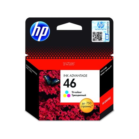 Tusz HP 46 do DJ 4729/2029/2529/2520 | 750 str. | CMY HP Tusz HP 46 do DJ 4729/2029/2529/2520 | 750 str. | CMY HP