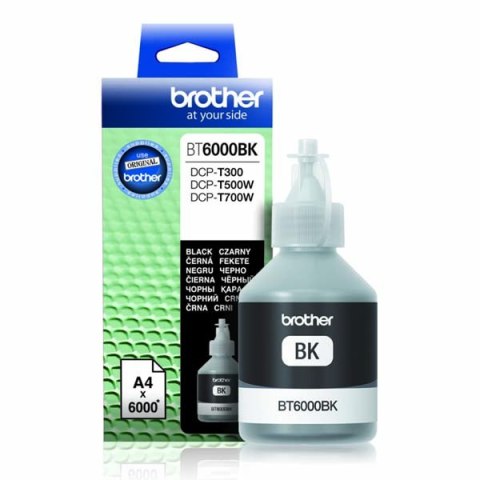 Brother oryginalny ink / tusz BT-6000BK, black, 6000s Brother oryginalny ink / tusz BT-6000BK, black, 6000s