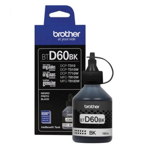 Brother oryginalny ink / tusz BTD60BK, black, 6500s, 108ml Brother oryginalny ink / tusz BTD60BK, black, 6500s, 108ml