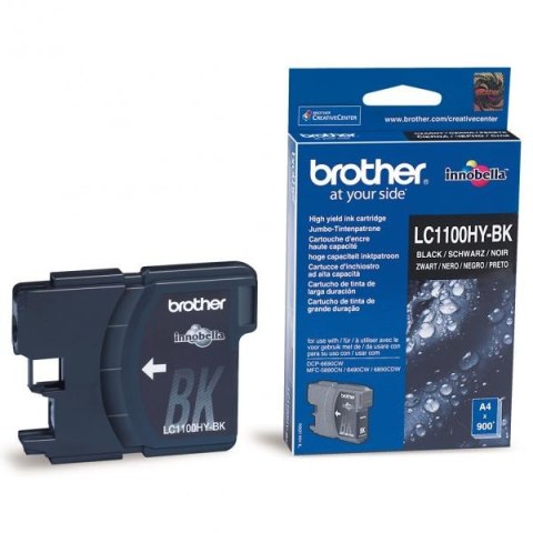 Brother oryginalny ink / tusz LC-1100HYBK, black, 900s, high capacity Brother oryginalny ink / tusz LC-1100HYBK, black, 900s, high capacity