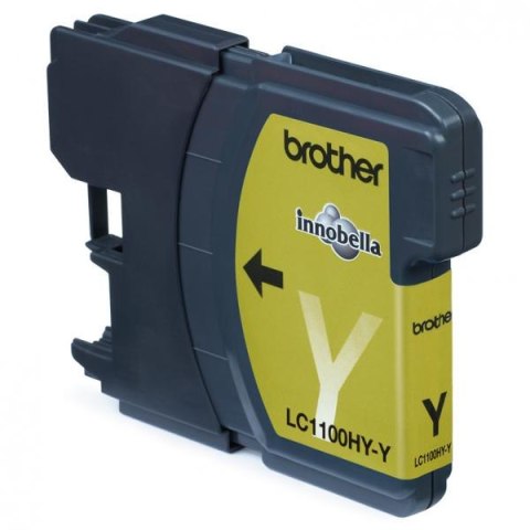 Brother oryginalny ink / tusz LC-1100HYY, yellow, 750s, high capacity Brother oryginalny ink / tusz LC-1100HYY, yellow, 750s, high capacity