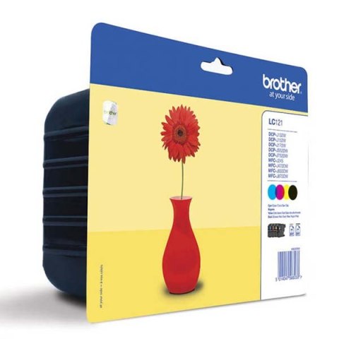 Brother oryginalny ink / tusz LC-121VALBP, CMYK, 4x300s Brother oryginalny ink / tusz LC-121VALBP, CMYK, 4x300s
