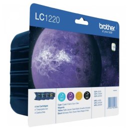 Brother oryginalny ink / tusz LC-1220VALBP, CMYK, 4x300s