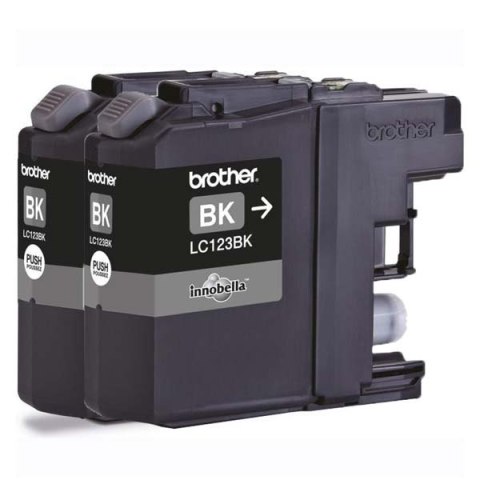 Brother oryginalny ink / tusz LC-123BK, black, 2x600s, 2szt Brother oryginalny ink / tusz LC-123BK, black, 2x600s, 2szt