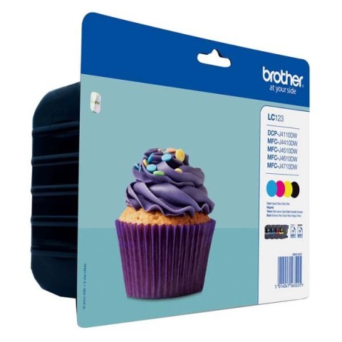 Brother oryginalny ink / tusz LC-123VALBP, CMYK, 4x600s Brother oryginalny ink / tusz LC-123VALBP, CMYK, 4x600s