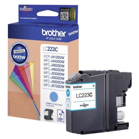 Brother oryginalny ink / tusz LC-223C, cyan, 600s Brother oryginalny ink / tusz LC-223C, cyan, 600s
