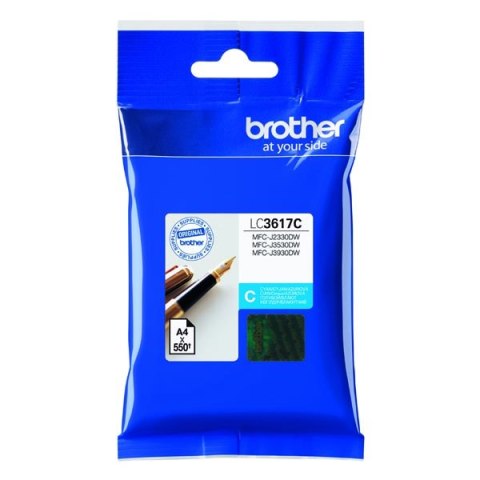 Brother oryginalny ink / tusz LC-3617C, cyan, 550s Brother oryginalny ink / tusz LC-3617C, cyan, 550s