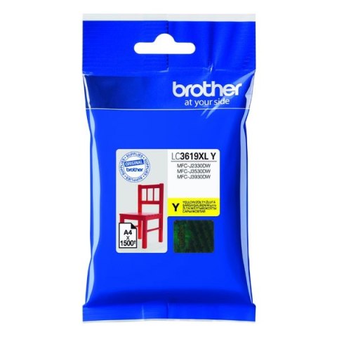 Brother oryginalny ink / tusz LC-3619XLY, yellow, 1500s Brother oryginalny ink / tusz LC-3619XLY, yellow, 1500s