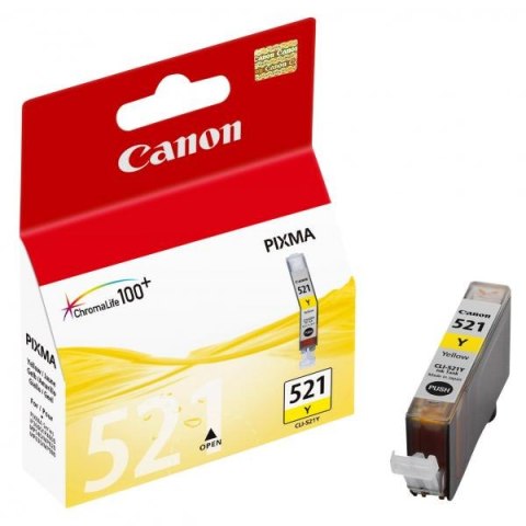 Canon oryginalny ink / tusz CLI-521 Y, 2936B001, yellow, 505s, 9ml Canon oryginalny ink / tusz CLI-521 Y, 2936B001, yellow, 505s, 9ml