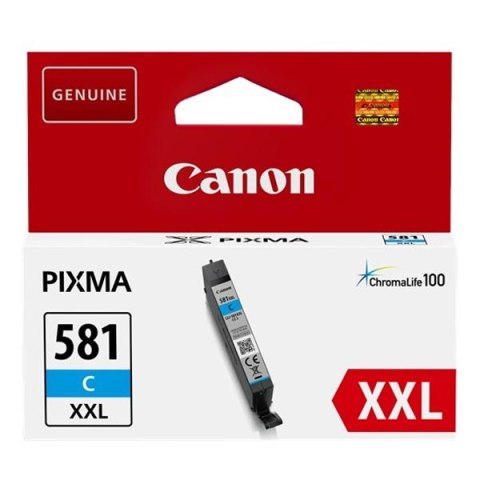 Canon oryginalny ink / tusz CLI-581 XXL C, 1995C001, cyan, 11.7ml, very high capacity Canon oryginalny ink / tusz CLI-581 XXL C, 1995C001, cyan, 11.7ml, very high capacity
