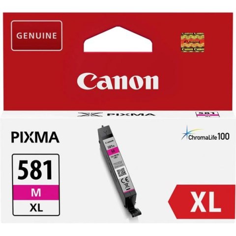 Canon oryginalny ink / tusz CLI-581 XL M, 2050C001, magenta, 8,3ml, high capacity Canon oryginalny ink / tusz CLI-581 XL M, 2050C001, magenta, 8,3ml, high capacity