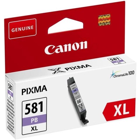 Canon oryginalny ink / tusz CLI-581 XL PB, 2053C001, photo blue, 8,3ml, high capacity Canon oryginalny ink / tusz CLI-581 XL PB, 2053C001, photo blue, 8,3ml, high capacity