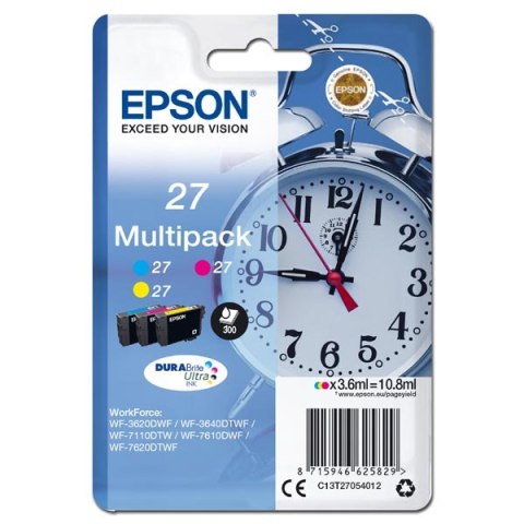 Epson oryginalny ink / tusz 13T27054012, 27, color, 3x3,6ml Epson oryginalny ink / tusz 13T27054012, 27, color, 3x3,6ml
