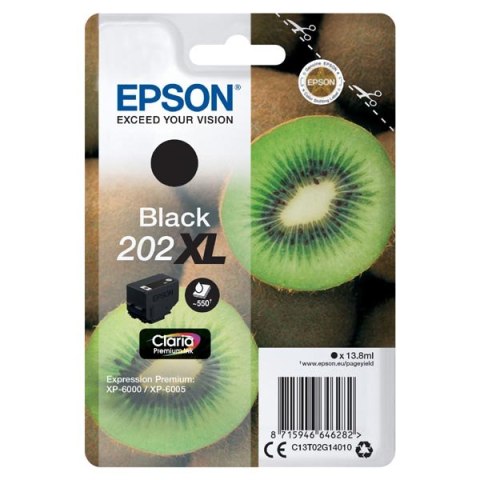 Epson oryginalny ink / tusz C13T02G14010, 202 XL, black, 1x13.8ml Epson oryginalny ink / tusz C13T02G14010, 202 XL, black, 1x13.8ml