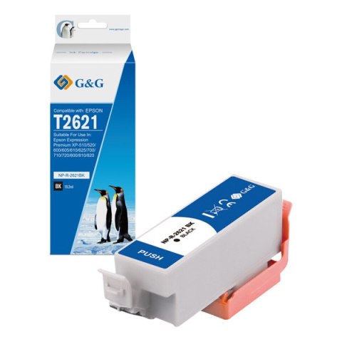 G&G kompatybilny ink / tusz z C13T26214012, NP-R-2621BK, black G&G kompatybilny ink / tusz z C13T26214012, NP-R-2621BK, black