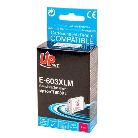 UPrint kompatybilny ink / tusz z C13T03A34010, 603XL, E-603XLM, magenta, 400s, 9ml UPrint kompatybilny ink / tusz z C13T03A34010, 603XL, E-603XLM, magenta, 400s, 9ml