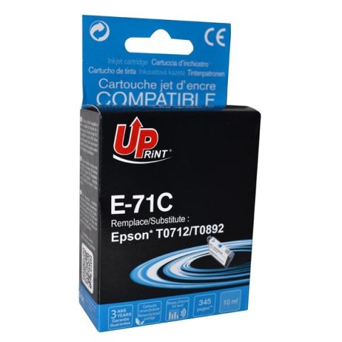 UPrint kompatybilny ink / tusz z C13T07124011, E-71C, cyan, 10ml UPrint kompatybilny ink / tusz z C13T07124011, E-71C, cyan, 10ml