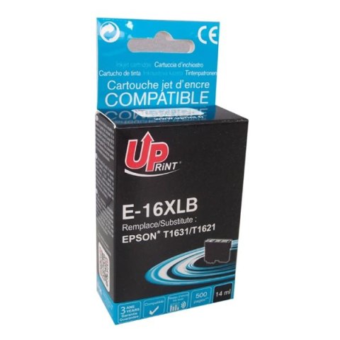UPrint kompatybilny ink / tusz z C13T16314010, T163140, 16XL, E-16XLB, black, 500s, 14ml UPrint kompatybilny ink / tusz z C13T16314010, T163140, 16XL, E-16XLB, black, 500s, 14ml
