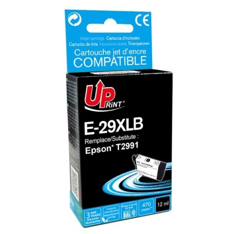 UPrint kompatybilny ink / tusz z C13T29914010, T29XL, E-29XLB, black, 470s, 12ml UPrint kompatybilny ink / tusz z C13T29914010, T29XL, E-29XLB, black, 470s, 12ml