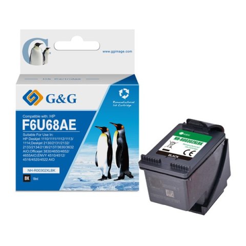 G&G kompatybilny ink / tusz z F6U68AE, HP 302XL, NH-R302XLBK, black, 18ml, ml G&G kompatybilny ink / tusz z F6U68AE, HP 302XL, NH-R302XLBK, black, 18ml, ml