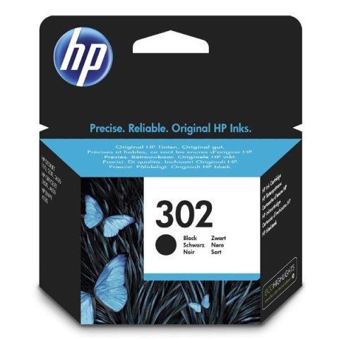 HP ink / tusz F6U66AE, HP 302, black, blistr, 190s, 3.5ml HP ink / tusz F6U66AE, HP 302, black, blistr, 190s, 3.5ml