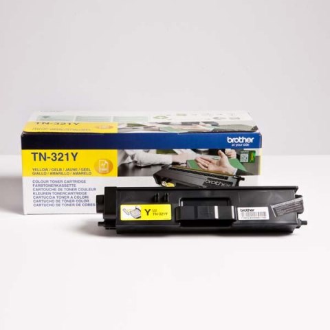 Brother oryginalny toner TN-321Y, yellow, 1500s Brother oryginalny toner TN-321Y, yellow, 1500s