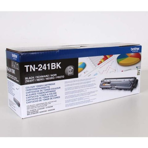 Brother oryginalny toner TN241BK, black, 2500s Brother oryginalny toner TN241BK, black, 2500s