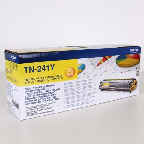 Brother oryginalny toner TN241Y, yellow, 1400s Brother oryginalny toner TN241Y, yellow, 1400s