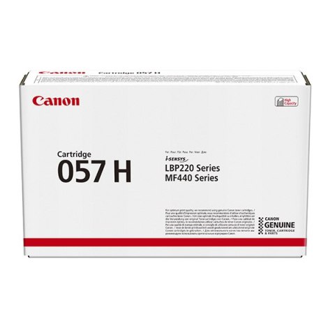 Canon oryginalny toner 057 H BK, 3010C002, black, 10000s, high capacity Canon oryginalny toner 057 H BK, 3010C002, black, 10000s, high capacity