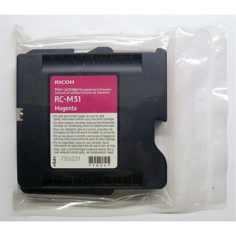 Ricoh oryginalny wkład żelowy 405504, typ RC-M31, magenta, 2500s Ricoh oryginalny wkład żelowy 405504, typ RC-M31, magenta, 2500s