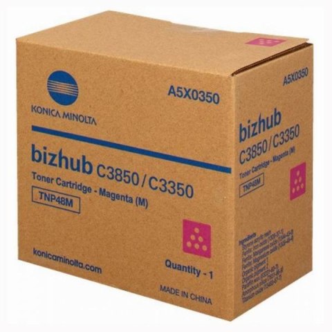 Konica Minolta oryginalny toner A5X0350, TNP48M, magenta, 10000s Konica Minolta oryginalny toner A5X0350, TNP48M, magenta, 10000s