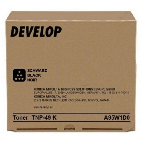 Develop oryginalny toner A95W1D0, TNP-49K, black, 13000s Develop oryginalny toner A95W1D0, TNP-49K, black, 13000s