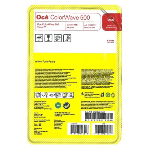 Oce oryginalny toner 1070038731, 9787B001AA, yellow, 500g Oce oryginalny toner 1070038731, 9787B001AA, yellow, 500g