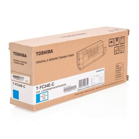 Toshiba oryginalny toner T-FC34EC, 6A000001524, 6A000001809, cyan, 11500s Toshiba oryginalny toner T-FC34EC, 6A000001524, 6A000001809, cyan, 11500s