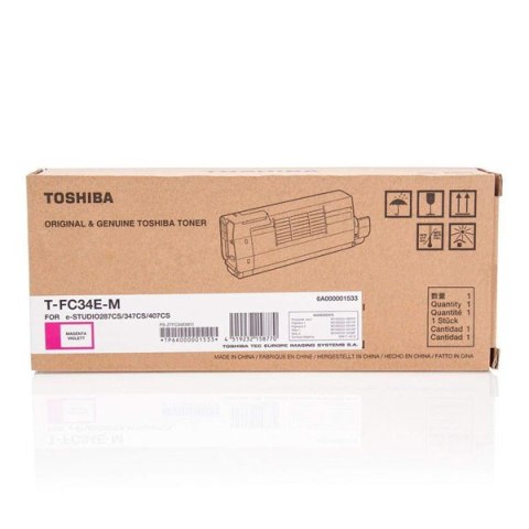 Toshiba oryginalny toner T-FC34EM, 6A000001533, 6A000001811, magenta, 11500s Toshiba oryginalny toner T-FC34EM, 6A000001533, 6A000001811, magenta, 11500s