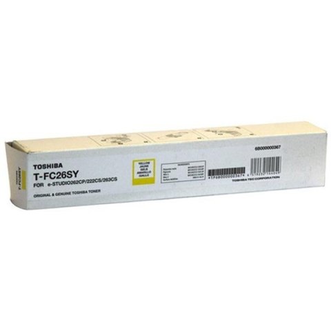 Toshiba oryginalny toner TFC26SY6K, 6B000000569, 6B000001096, yellow, 6000s, high capacity Toshiba oryginalny toner TFC26SY6K, 6B000000569, 6B000001096, yellow, 6000s, high capacity