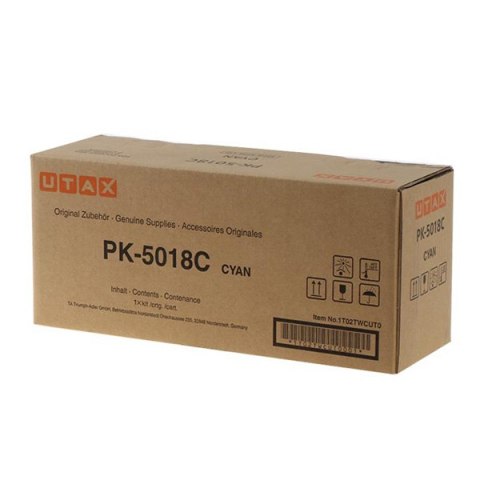 Utax oryginalny toner 1T02TWCUT0, PK-5018C, cyan, 11000s Utax oryginalny toner 1T02TWCUT0, PK-5018C, cyan, 11000s