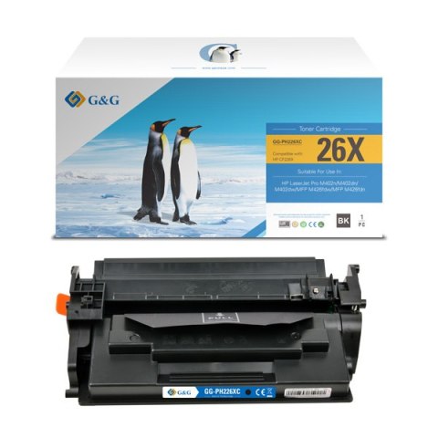 G&G kompatybilny toner z HP CF226X, NT-PH226XC, HP 26X, black, 9000s G&G kompatybilny toner z HP CF226X, NT-PH226XC, HP 26X, black, 9000s