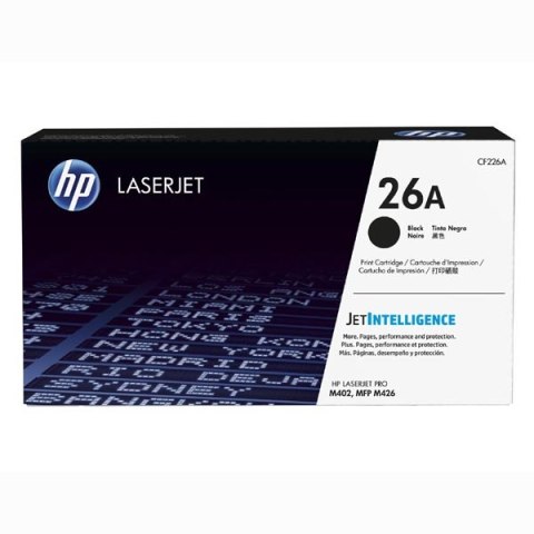 HP oryginalny toner CF226A, HP 26A, black, 3100s, 700g HP oryginalny toner CF226A, HP 26A, black, 3100s, 700g