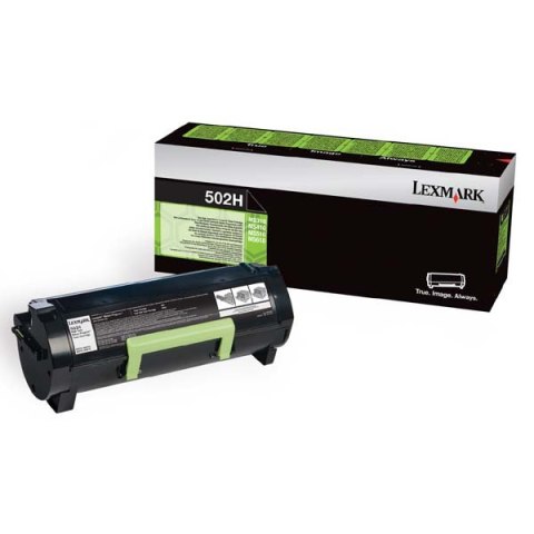 Lexmark oryginalny toner 50F2H00, 502H, black, 5000s, high capacity, return Lexmark oryginalny toner 50F2H00, 502H, black, 5000s, high capacity, return