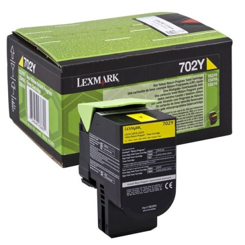 Lexmark oryginalny toner 70C2XY0, yellow, 4000s, extra duża pojemność, return Lexmark oryginalny toner 70C2XY0, yellow, 4000s, extra duża pojemność, return