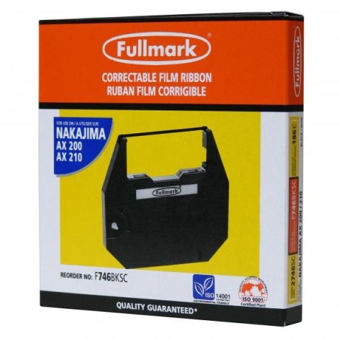 Taśma do maszyny do pisania dla Nakajima AX 160, 200, 300, 500, 60, EW 310, 1000, czarna, Carbon/węglowa, PK143, F Taśma do maszyny do pisania dla Nakajima AX 160, 200, 300, 500, 60, EW 310, 1000, czarna, Carbon/węglowa, PK143, F