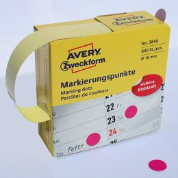 Avery Zweckform etykiety 10mm, fioletowy, 800 etykiety, do znakowania, 3850, do pisma odręcznego