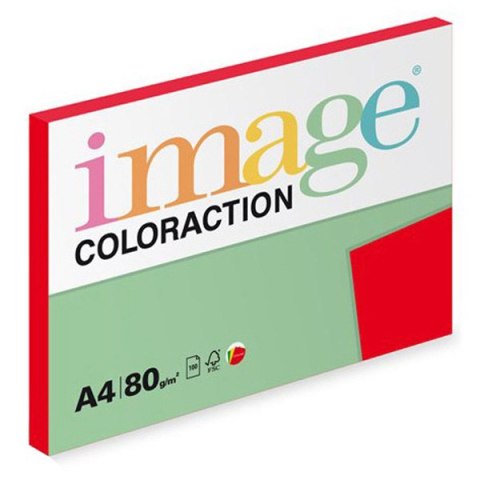 Papier kserograficzny Coloraction, Chile, A4, 80 g/m2, ciemne czerwony, 100 arkusza, nadaje się do druku atramentowego Papier kserograficzny Coloraction, Chile, A4, 80 g/m2, ciemne czerwony, 100 arkusza, nadaje się do druku atramentowego
