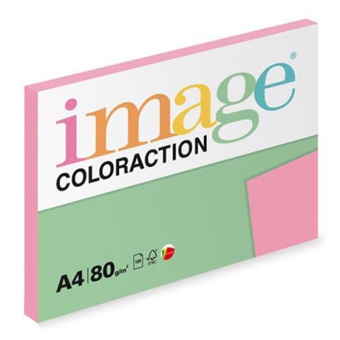 Papier kserograficzny Coloraction, Coral, A4, 80 g/m2, średni różowy, 100 arkusza, nadaje się do druku atramentowego Papier kserograficzny Coloraction, Coral, A4, 80 g/m2, średni różowy, 100 arkusza, nadaje się do druku atramentowego